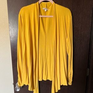 Light weight mustard yellow cardigan